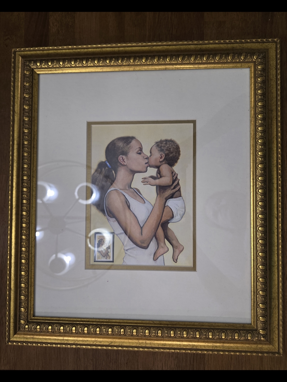 Framed USPS Test Early for Sickle Cell Stamp Art Print Black History Healthcare